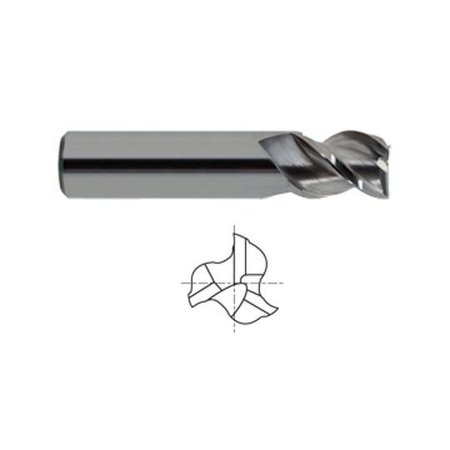 YG-1 TOOL CO 3 Flute Stub Length 45 Degree Helix Alu-Power 25558